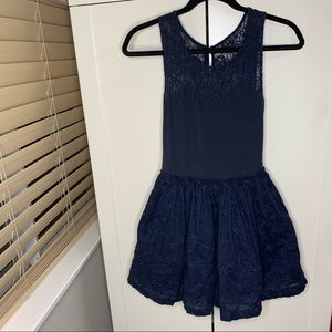 Abercrombie & Fitch Lace and Eyelet Fluffy Tank Dress